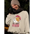 thumbnail image 2 of All I Want For Christmas Is Meow Women Sweatshirt, Female XX-Large, 2 of 4