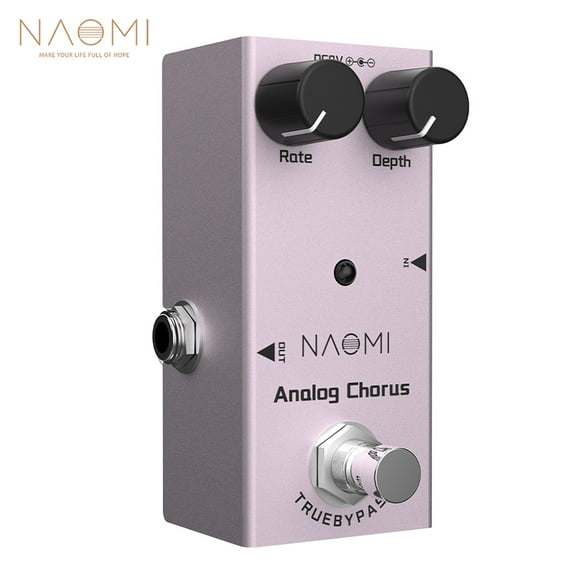 NAOMI NEP-07 Pédale d'Effet de Guitare Chorus Analogique avec Profondeur et
