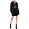 Kendall & Kylie A-Line Mini Skirt, Black Small