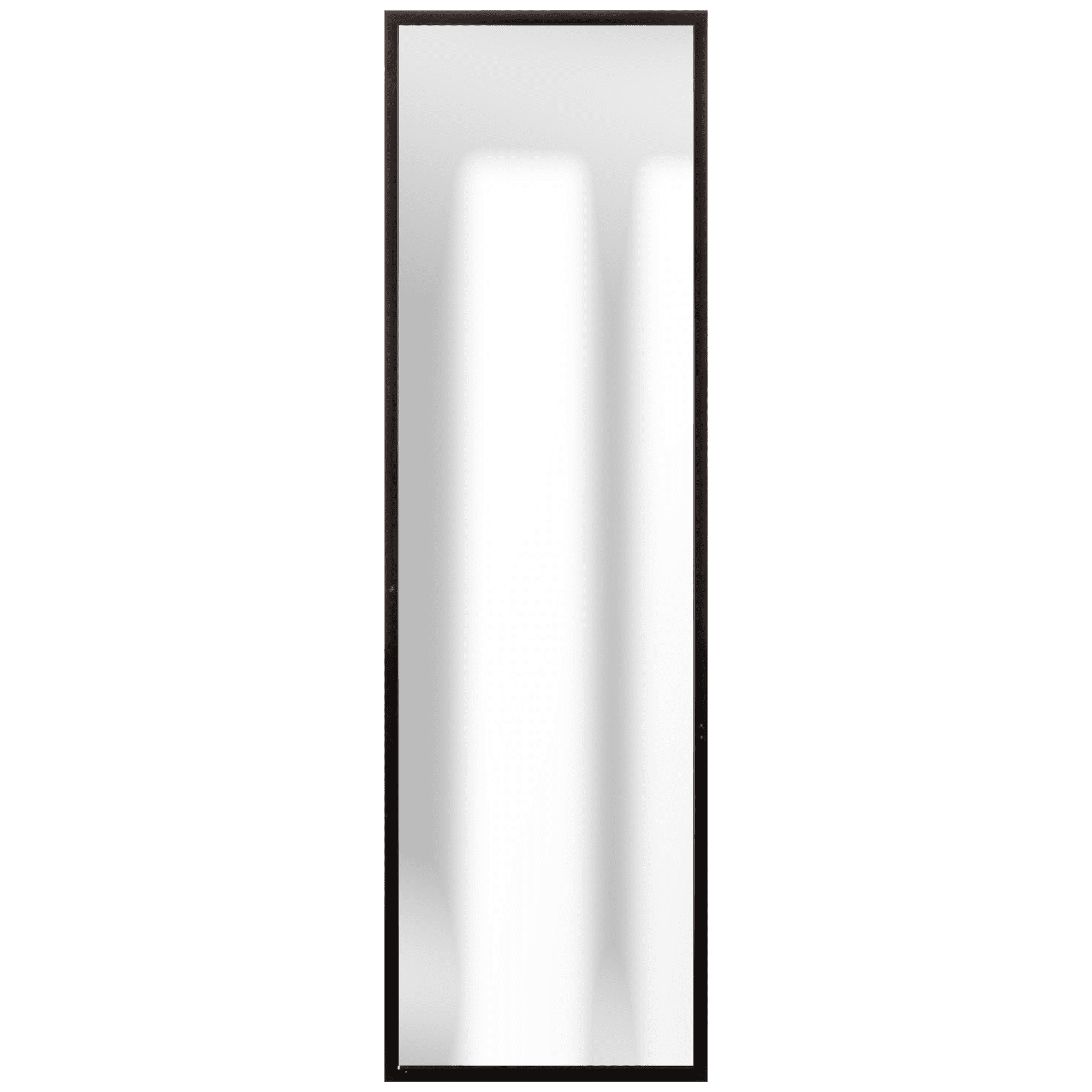 Mainstays 17.6 in x 58.2 in Black Modern Framed Floor Mirror with Adjustable Easel Stand