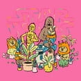 thumbnail image 2 of Girl's Star Wars Characters and Potted Plants Graphic Cropped T-Shirt Light Pink X Large, 2 of 3