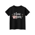 thumbnail image 7 of AUNVITO Boys & Girls I Love Mom Print Casual Short Sleeve T-Shirt Round Neck Pullover Top Spring Summer Mother's Day Graphic Tee, 7 of 7