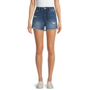 Time and Tru Women's High Rise Denim Shorts