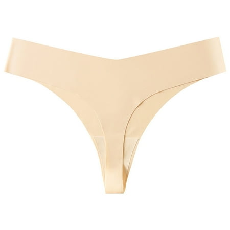 Juslio Panties for Women Low Waist Ice Silk Soft Elastic Sexy Breathable Soft Breathable Underwear