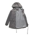 thumbnail image 5 of Christmas Clearance! QLEICOM Jackets for Women, Women's Waterproof Mountain Rain Jacket Lightweight, Windproof Rainproof Winter Hoodied Jackets Raincoat, for Winter Outdoor Hiking Skiing Gifts, 5 of 5