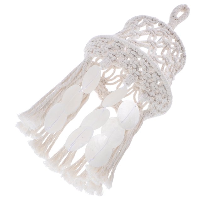 unbranded Pantalla De De Tejida En Beige Con Estilo Boho Y Montaje Sencillo Para El Hogar