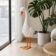 thumbnail image 4 of Clearance! Bow Porch Goose Statue, 24" Tall Metal Decorative Figurine for Garden, Patio, Entryway Accent Yard Decor, Animal Statue for Indoor Outdoor, 4 of 7