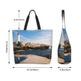 thumbnail image 5 of Yiaed Lighthouse Print Handbag for Women Tote Purse Shoulder Bag Large Fashion Hobo Purse Handbag Shopping Tote, 5 of 5