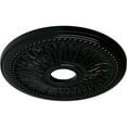 thumbnail image 3 of Ekena Millwork 18"OD x 3 3/4"ID x 1 1/2"P Bailey Ceiling Medallion (Fits Canopies up to 5 3/4"), Hand-Painted Black Pearl, 3 of 6