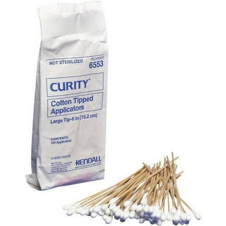Curity Non-sterile Cotton-Tipped Applicators, 1000 count, (Pack of 10)