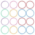 thumbnail image 1 of 20pcs of One Bag Solid Circle Ring Plastic Toss Rings Kids Ring Toss Game Funny Throw Ring for Carnival Garden Backyard Outdoor Games (15cm Random Color), 1 of 8