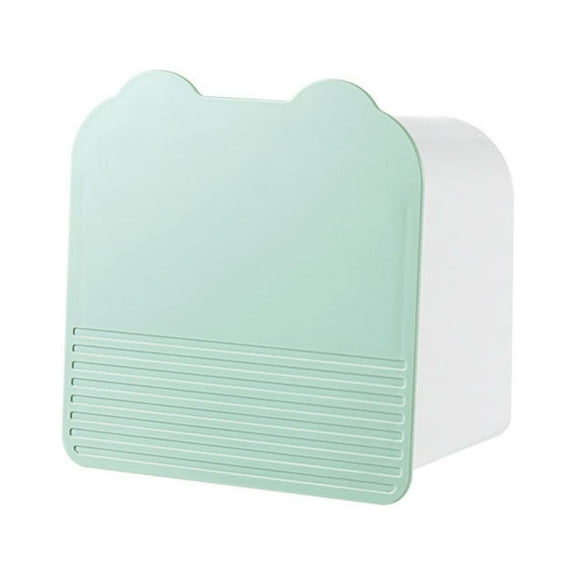 Wall Mounted Toilet Paper Holder Sanitary Napkin Disposal Unit and Cosmetic Organizer Bathroom Storage Solution