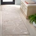 thumbnail image 2 of SAFAVIEH Jardin Lucetta Floral Runner Rug, Grey/Ivory, 2'3" x 8', 2 of 7