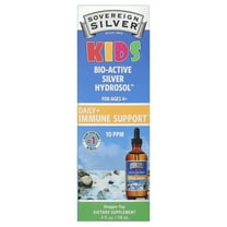 Sovereign Silver KIDS Bio-Active Silver Hydrosol for Immune Support – Colloidal Silver, 10ppm, 4oz (118mL) – Dropper-Top