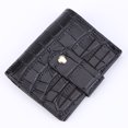 thumbnail image 4 of Bolsa Mini monedero con múltiples ranuras para tarjetas de piel de cocodrilo (negro) JShteea Para Estrenar, 4 of 5
