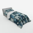 thumbnail image 3 of Ambesonne Colorful Bedding Set 4 Pcs, Denim Sewings, Queen, Pale Blue Blue, 3 of 3
