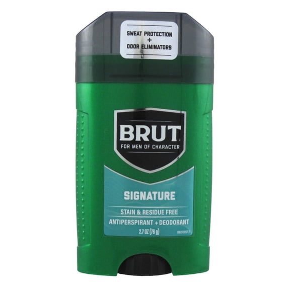 Brut Deodorant 2.7oz Wide Stick Signature Scent (Pack of 3)