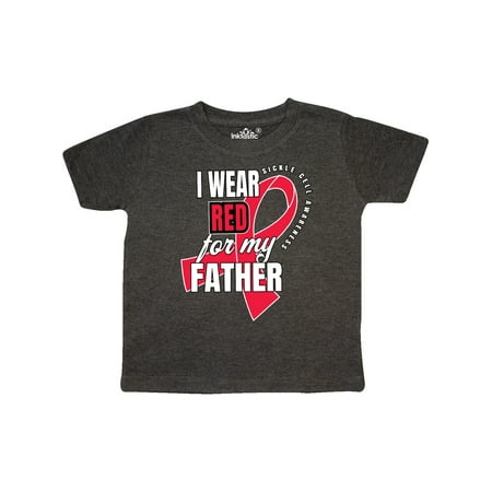 

Inktastic Sickle Cell Awareness I Wear Red For My Father Gift Toddler Boy or Toddler Girl T-Shirt