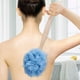 thumbnail image 3 of Cepillo de baño de madera con mango largo, cepillo para el cuerpo de la ducha con malla de lufa para exfoliar la piel, depurador de esponja para la espalda para hombres y mujeres Fokelyi WMZL-141, 3 of 7