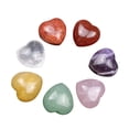 thumbnail image 3 of Natural Colorful Crystal Agate Love Small Ornaments Irregular Pendant Gift Box Wooden Box Set, 3 of 8