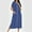 Blue, variant on Vintage Nightgown Moo Moos for Women Nightgown Moomoo Nightgowns Nightgowns Sleep Dress Short Sleeve Below-the-Knee Crew Neck Green Sleep Dress for Women,L