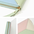 thumbnail image 3 of Cartera de cuero para mujer, carteras de cuero PU de gran capacidad con cremallera, tarjetero para mujer, 3 of 5