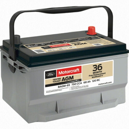 Motorcraft Bagm 65 Automotive Agm Battery 4675