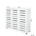 thumbnail image 6 of GAKMCIL 44" 5-Tier Shoe Storage Cabinet with 4 Adjustable Shelves Shoe Storage & 3 Ventilated Louvered Doors - Space-Saving Wooden Organizer for Entryway, Hallway (44.88"L x 13.23"W x 38.66"H)(White), 6 of 12