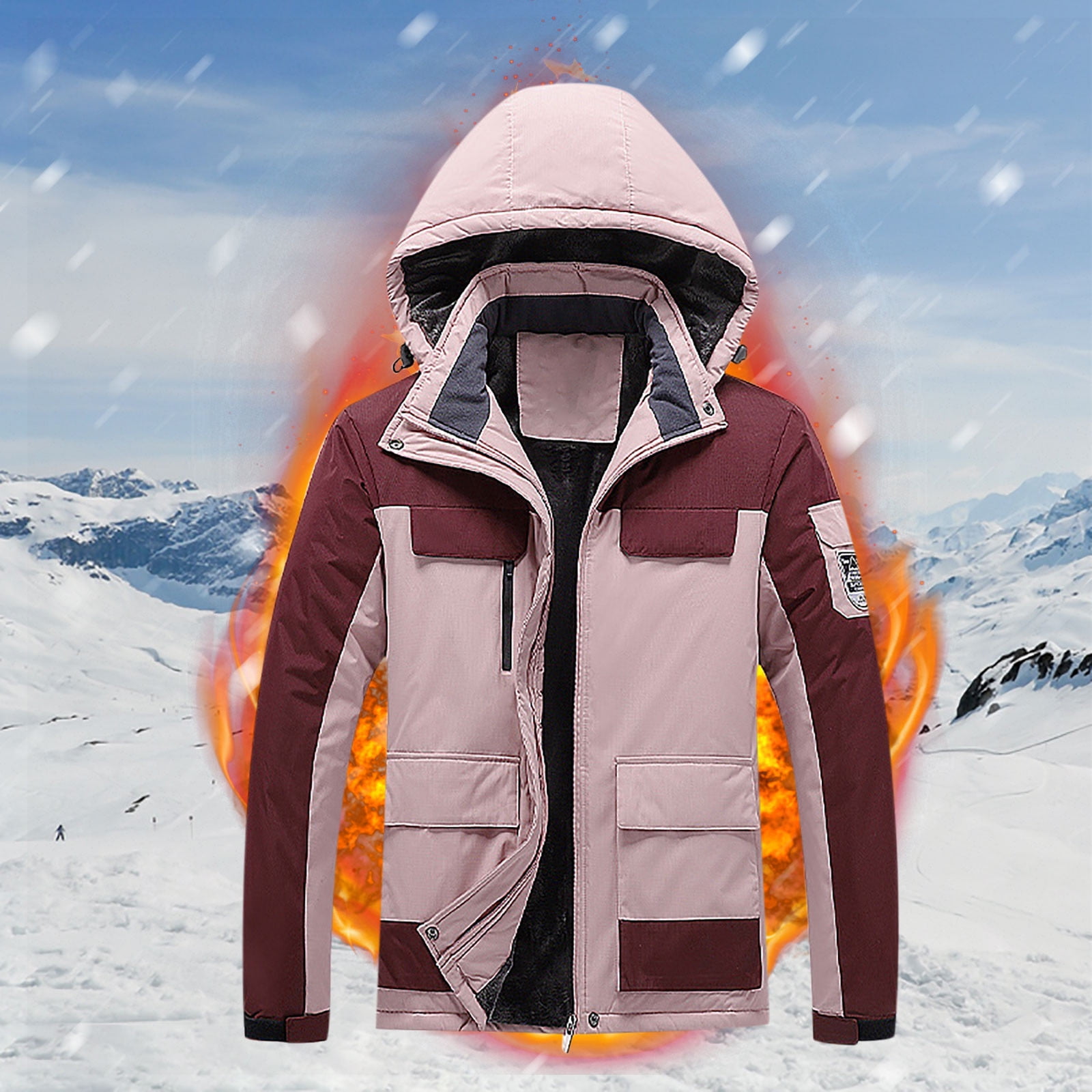 Mens winter top ski coats