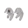 thumbnail image 2 of BemeyourBBs Toddler Baby Boy Girl Valentines Day Outfit Fall Winter Spring Clothes Striped Heart Letter Long Sleeve Sweatshirt and Pants 2 Piece Outfits Set, 2 of 9