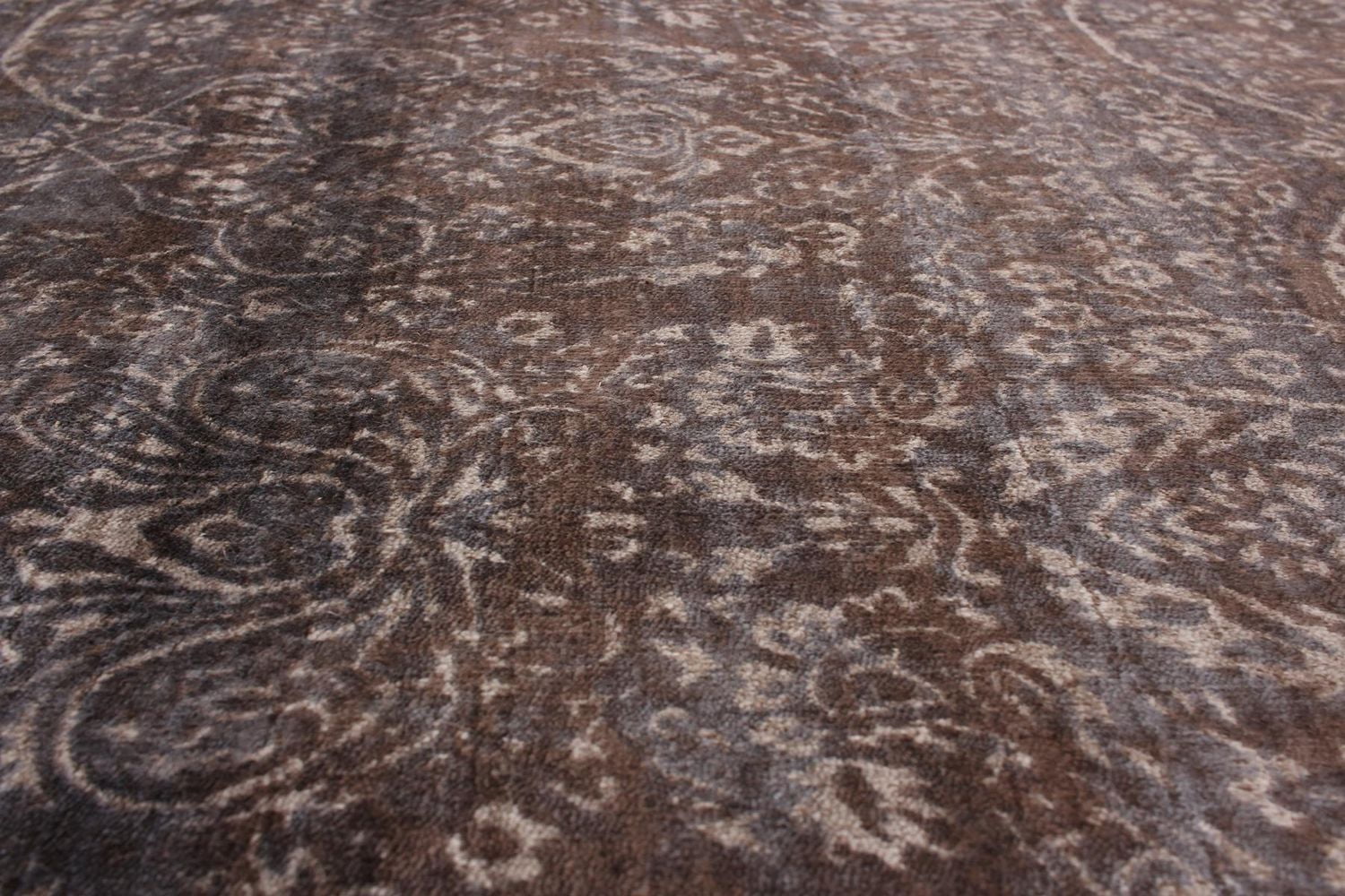 ECARPETGALLERY Tapis Noué à la Main pour Salon, Salle à Manger et Chambre à Coucher Transitionnel Collection Galleria 5'3" x 7'5" en Brun