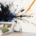 thumbnail image 2 of Peel and Stick Wallpaper Abstract Art Creative Hand Painted Black Ink Dripping Paint Bold Modern Art Wall Mural Decor Self Adhesive and Removable 69in x 98in, 2 of 8