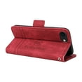 thumbnail image 5 of Dteck for iPhone SE 2022 / iPhone SE 2020 / iPhone 8 / iPhone 7  (4.7 inch) Wallet Phone Case with Wrist Strap,Premium PU Leather Magnetic ID Credit Card Holder Slots Flip Stand Phone Cover,Red, 5 of 15