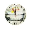thumbnail image 1 of Reloj De Pared Redondo De Madera De Estilo Retro De 30 Cm Decoración Para El Salón Y El Dormitorio Reloj De Pared (Pilas No Incluidas), 1 of 6