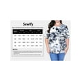 thumbnail image 7 of SEWIFY Women's Plus Size Tie Dye Short Sleeve Crew Neck Tunic Top (1X-4X), 7 of 7