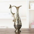 thumbnail image 6 of Modern Vintage Embossed Metal Vases Decorative Centerpieces For Living Room Gift, 6 of 15