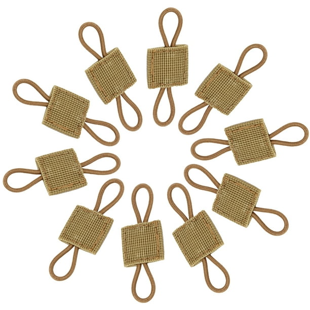 10 Uds Clip de soporte correa elástica portátil resistente al desgaste para chalecos mochilas bolsas