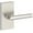 Silver, variant on Baldwin PSTUBCFR150 Tube Passage Door Lever Set - Nickel