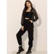 thumbnail image 4 of Chaqueta bomber Allegra K Mujer Manga Larga Con Cremallera Malla Pura Negro, 4 of 5