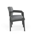 thumbnail image 4 of Lenox Steel Reception Waiting Room 2 Seats Chair / Charcoal Steel / Gray, 4 of 5