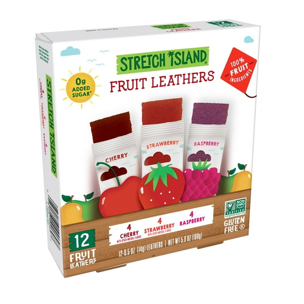 Stretch Island Fruit Leathers, Variety, 0.5 Oz, 12 Count