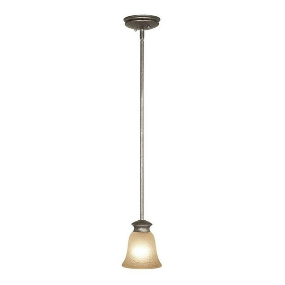 Woodbridge Lighting Dresden 1 Light Steel Mini Pendant in Graystone