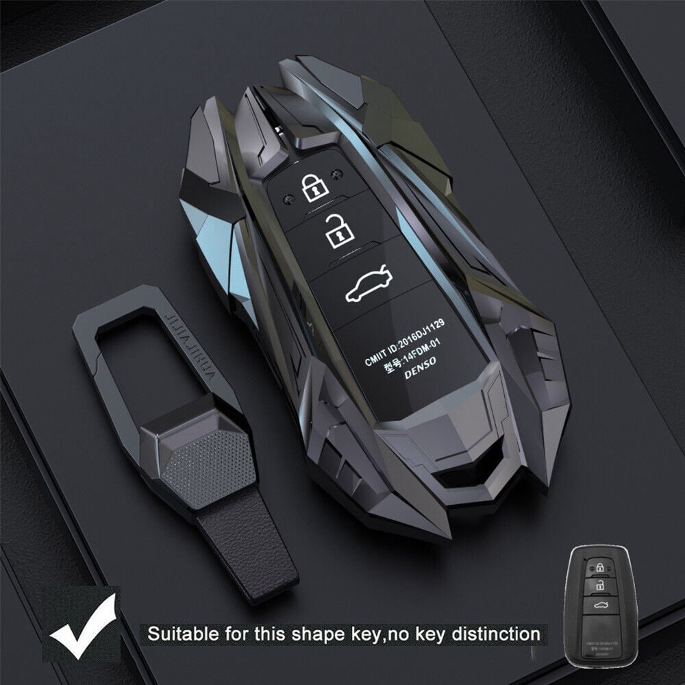 Metal Remote Key Fob Cover For Toyota Camry RAV4 CHR Prius Corolla RAV4 Keychain