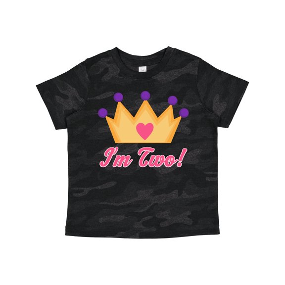 Inktastic Princess Crown 2nd Birthday I'm Two Girls Toddler T-Shirt