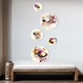 thumbnail image 3 of Designart "Pink Watercolor Abstraction" Modern Spiral Metal Wall Art Set of 5 Piece, 3 of 5