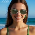 thumbnail image 4 of Joopin Polarized Oval Aviation Sunglasses for Women Men Retro 90s Trendy Designer Sun Glasses Driving Fishing Golf UV400（Green）, 4 of 8