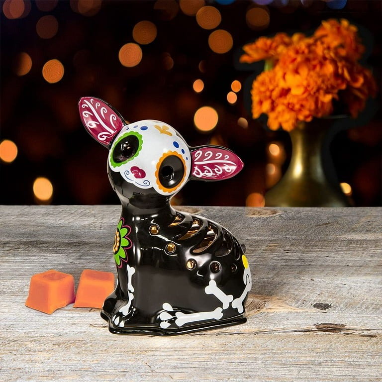 Scentsationals Wax Melt Warmer Wax Warmer for Scented Wax Melts Day of The Dead Collection Paco Candle Wax Melter for Fragrance Cubes and Tarts Walmart
