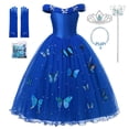 thumbnail image 1 of Disney Cinderella Costume Girls Princess Cosplay Dress Up Clothes for Girls Christmas Halloween Party Costume Kids Birthday Gown5T-6T (tag 130) Gao Jinjia LED, 1 of 2