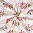 thumbnail image 3 of Vintage Hand Block Print Kantha Quilt Throw 100% Cotton Blanket Bedspread White Colour Single Size, 3 of 4