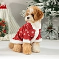 thumbnail image 4 of Ganfancp Perro Ropa Navidad Holiday Algodón Abrigo con Capucha Dos Patas Invierno Plus Terciopelo Grueso Clásico Ofertas Flash Liquidación 1* Ropa, 4 of 7
